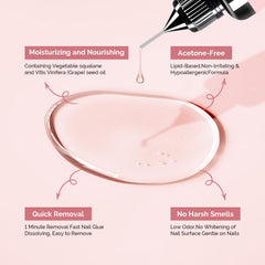MelodySusie Non-acetone formula ingredients highlight lipid-based care.