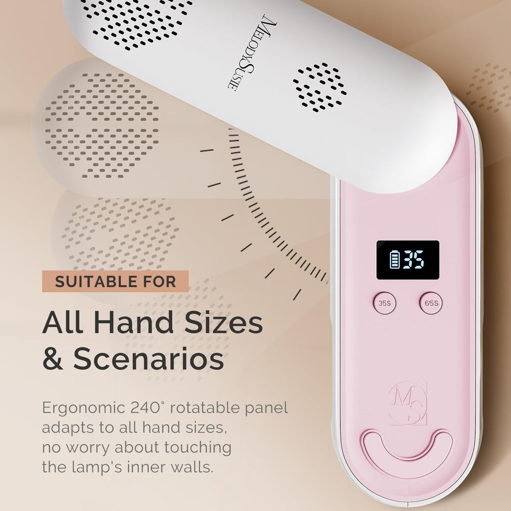 MelodySusie P-Plus20F on-table use for convenient nail sessions