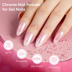 MelodySusie Pearl Mirror Pigment adds pearlescent depth to gels.