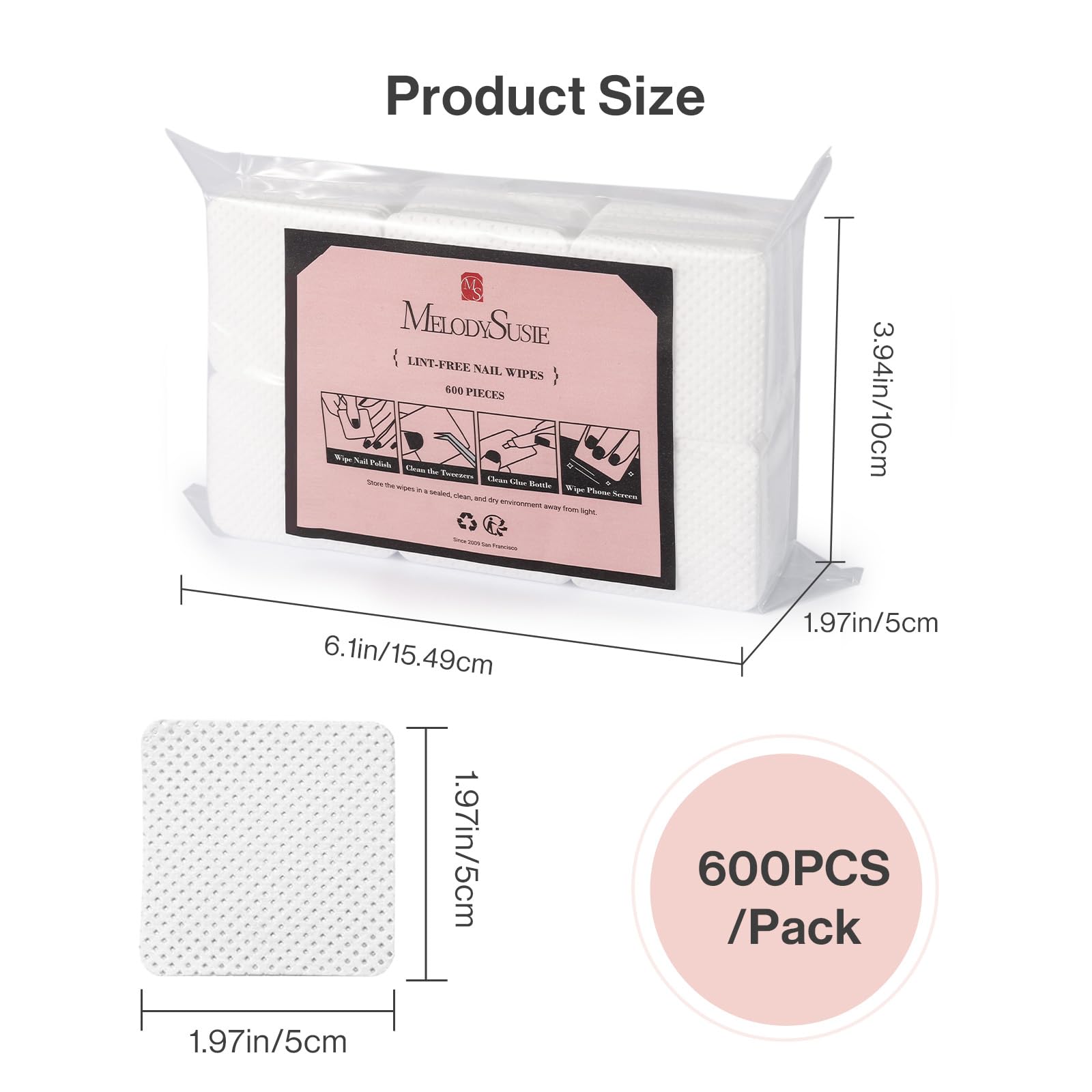 MelodySusie pinhole-design wipes deliver fast absorption with minimal lint