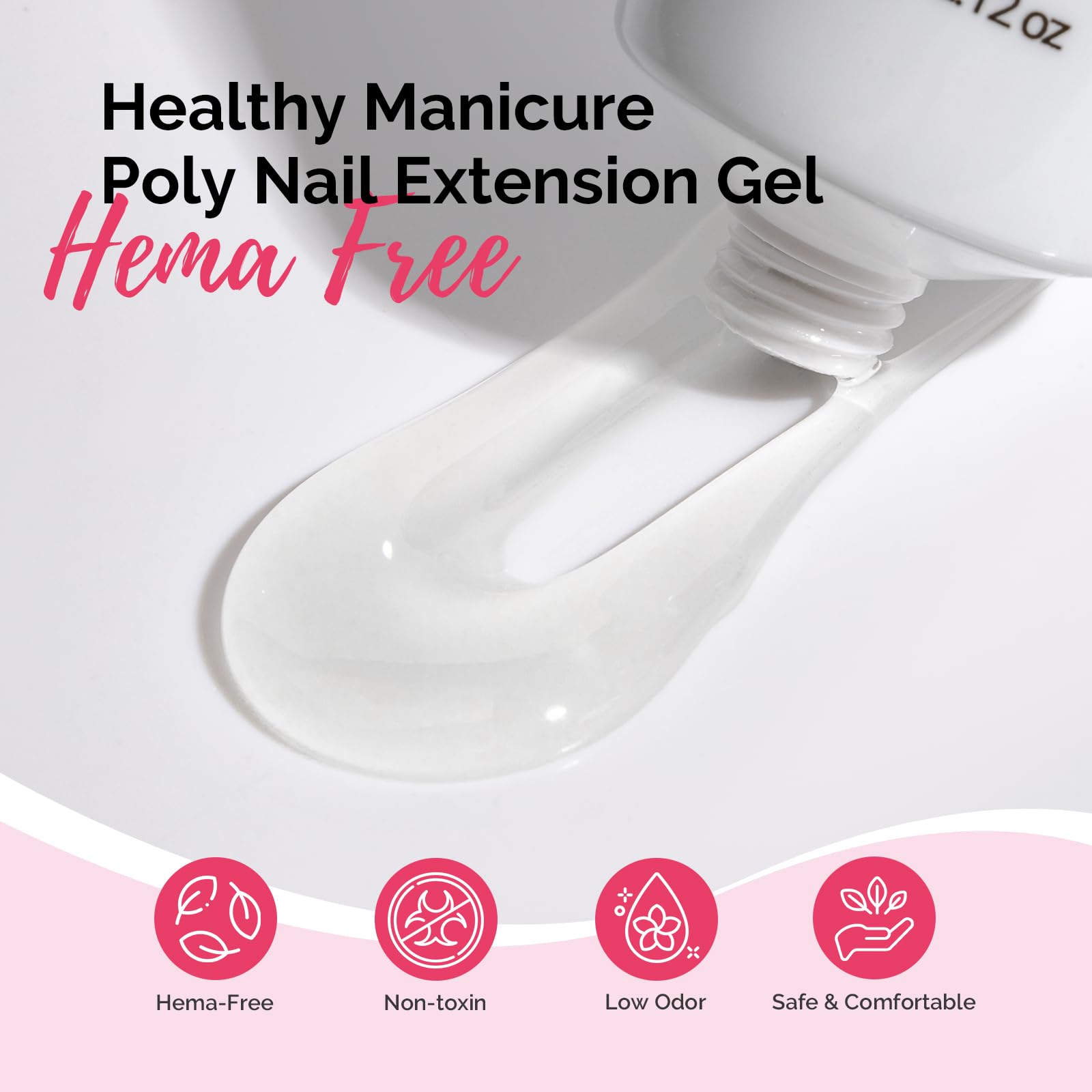 MelodySusie Poly Gel extension and reinforcement for durable nails.