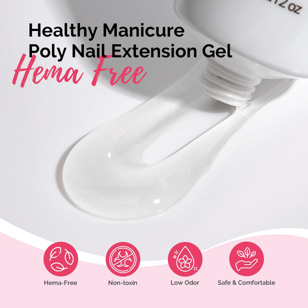 MelodySusie Poly Gel extension and reinforcement for durable nails.
