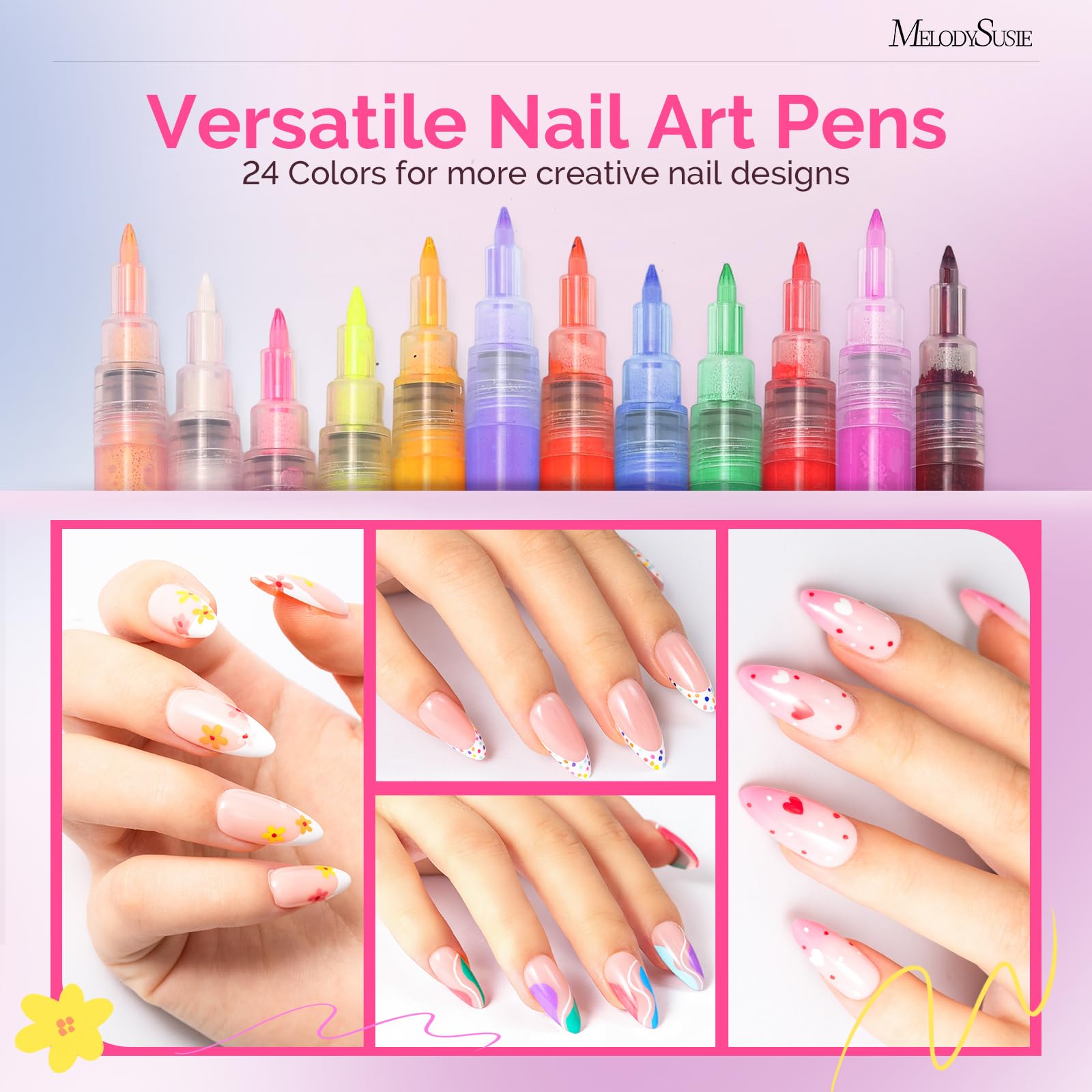 MelodySusie precision tip 0.7mm enables fine lines and detailed designs.