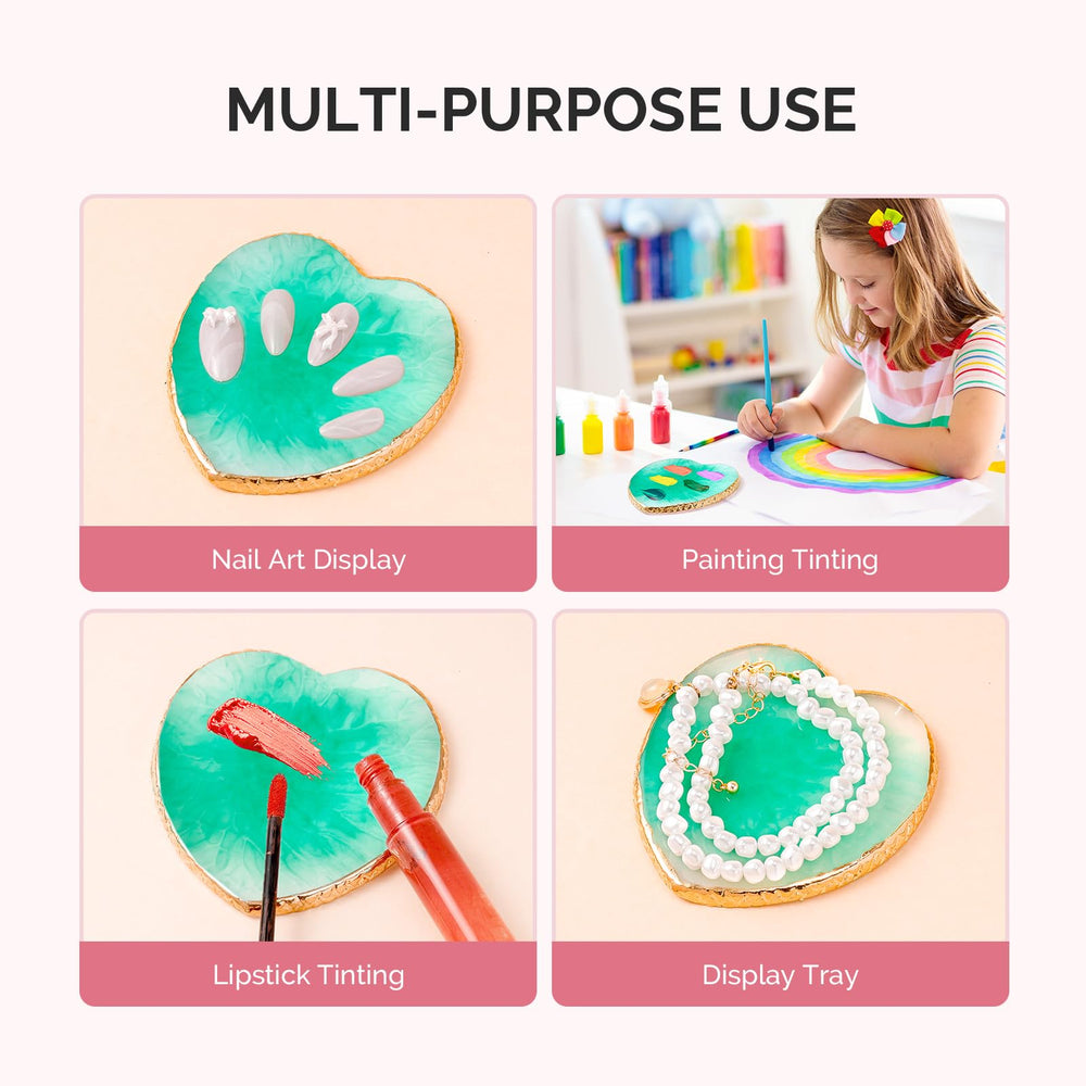 Professional-grade MelodySusie resin material delivers consistent gloss for nail art