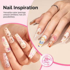 Removal with standard nail polish remover using MelodySusie foil glue gel.