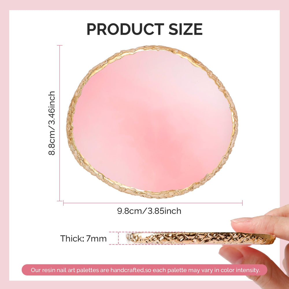 MelodySusie round palette is easy to clean with a non-porous surface.