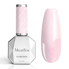 MelodySusie Shimmer Pearl Pink gel polish bottle with glossy finish for long-lasting shine