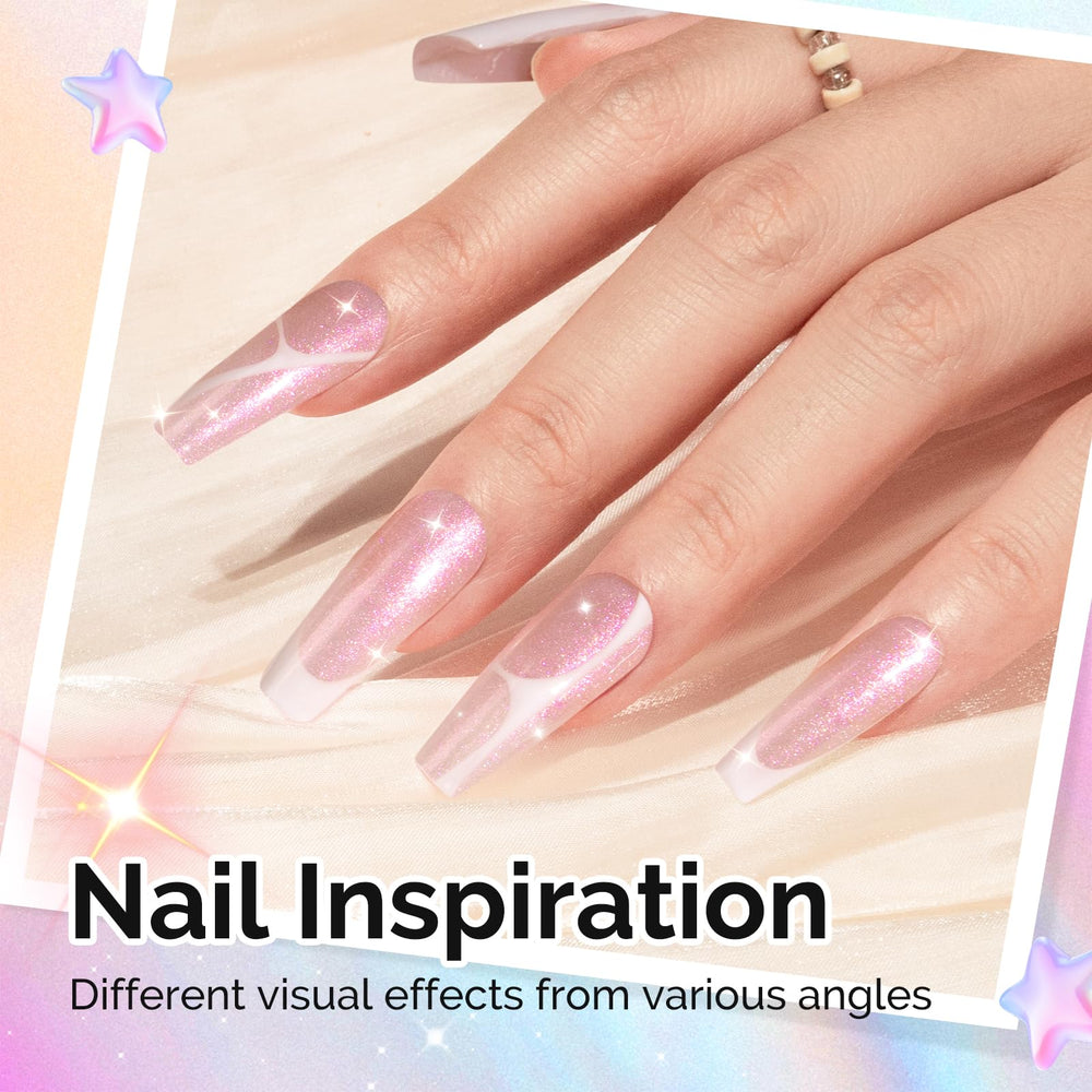 MelodySusie Shimmer Pearl Pink Gel Polish packaging emphasizes gift ready presentation