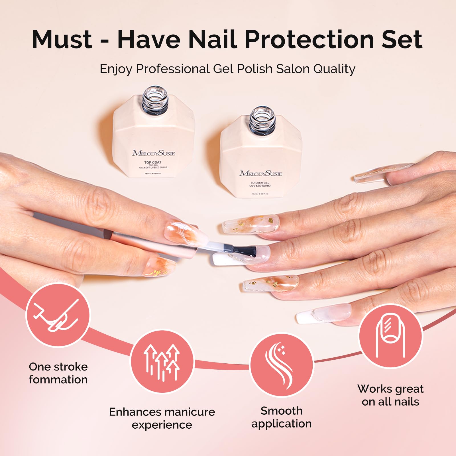 MelodySusie shiny long-lasting finish enhances everyday wear.