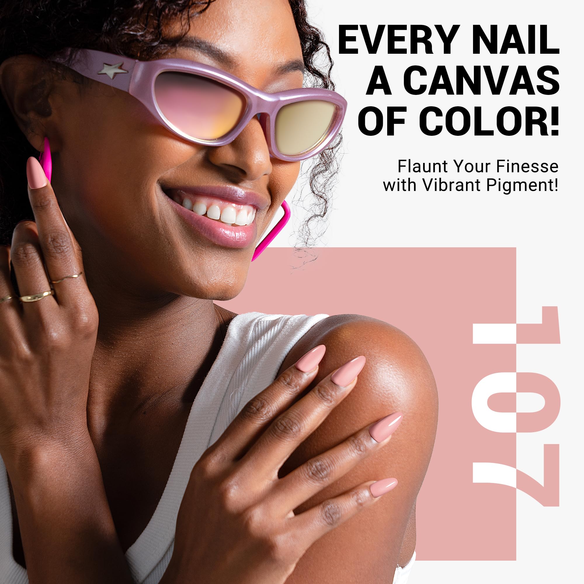 MelodySusie gel polish brush applying color for a salon-quality home manicure.