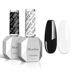 MelodySusie thick gel black 15ml bottle for long-lasting at-home manicures.