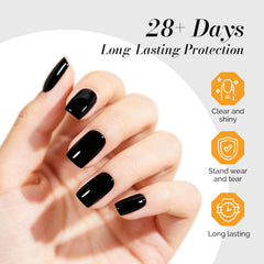 MelodySusie top coat brush applying smooth, even coverage on nails
