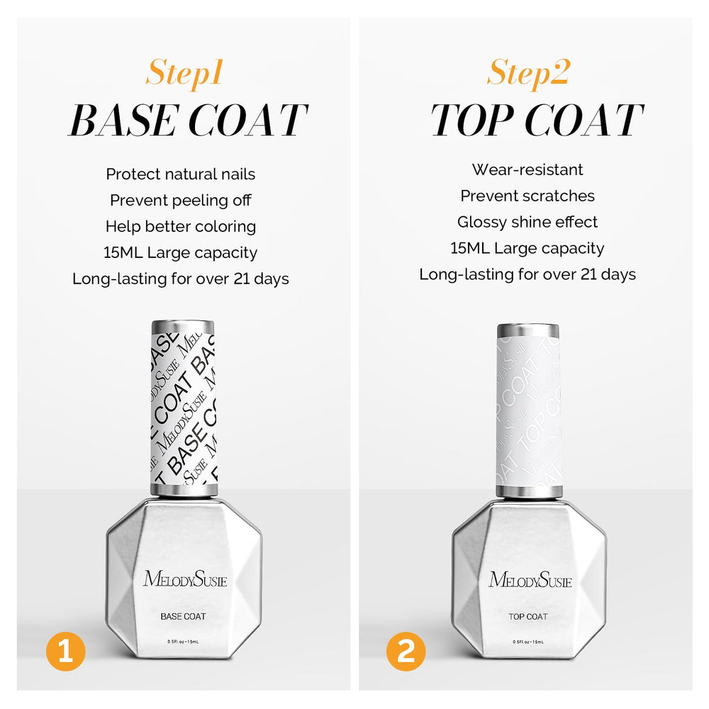 MelodySusie top coat gloss that gives a durable, high-shine finish