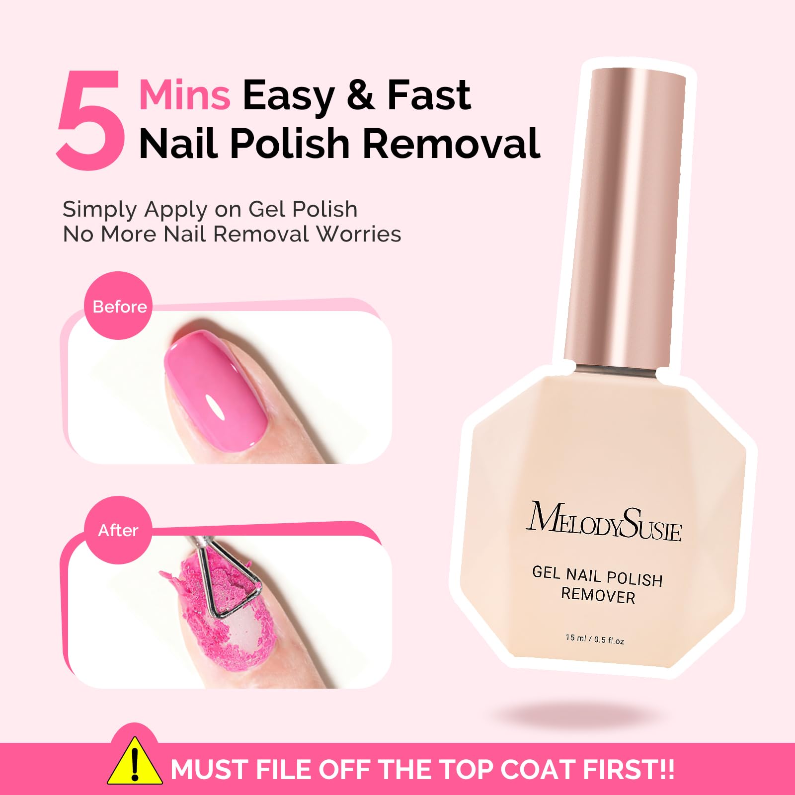 MelodySusie triangle cuticle cleaner for gentle cleanup