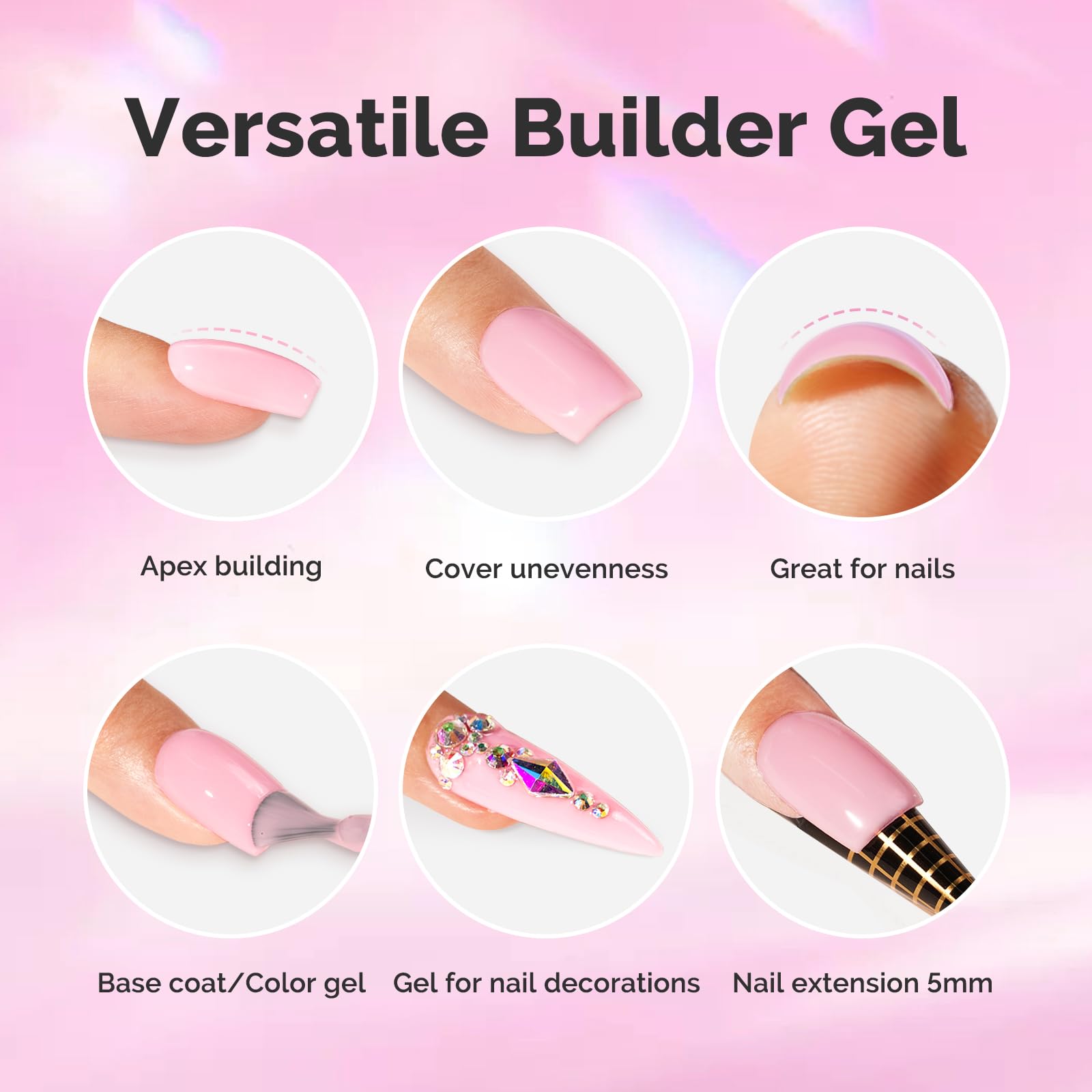 MelodySusie UV/LED lamp helps quick cure for durable nails.