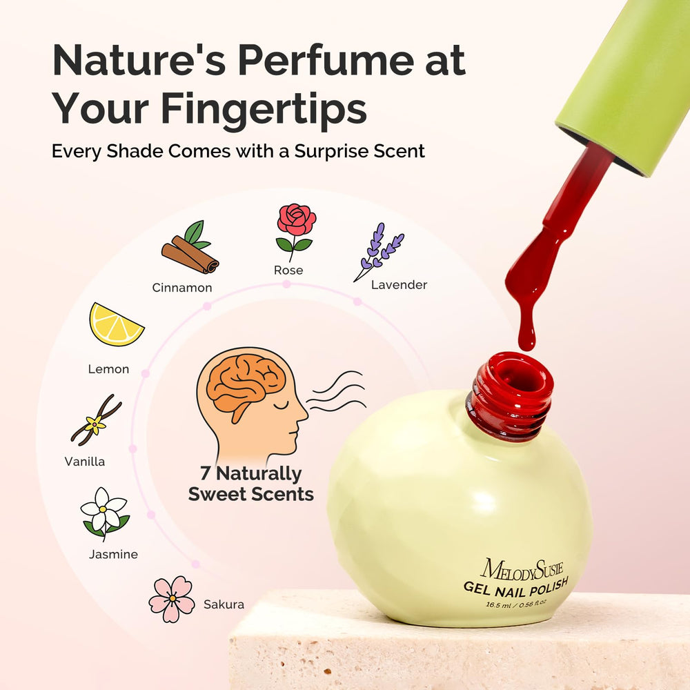 MelodySusie UVLED manicure kit supports long-lasting wear with at-home salon vibes.