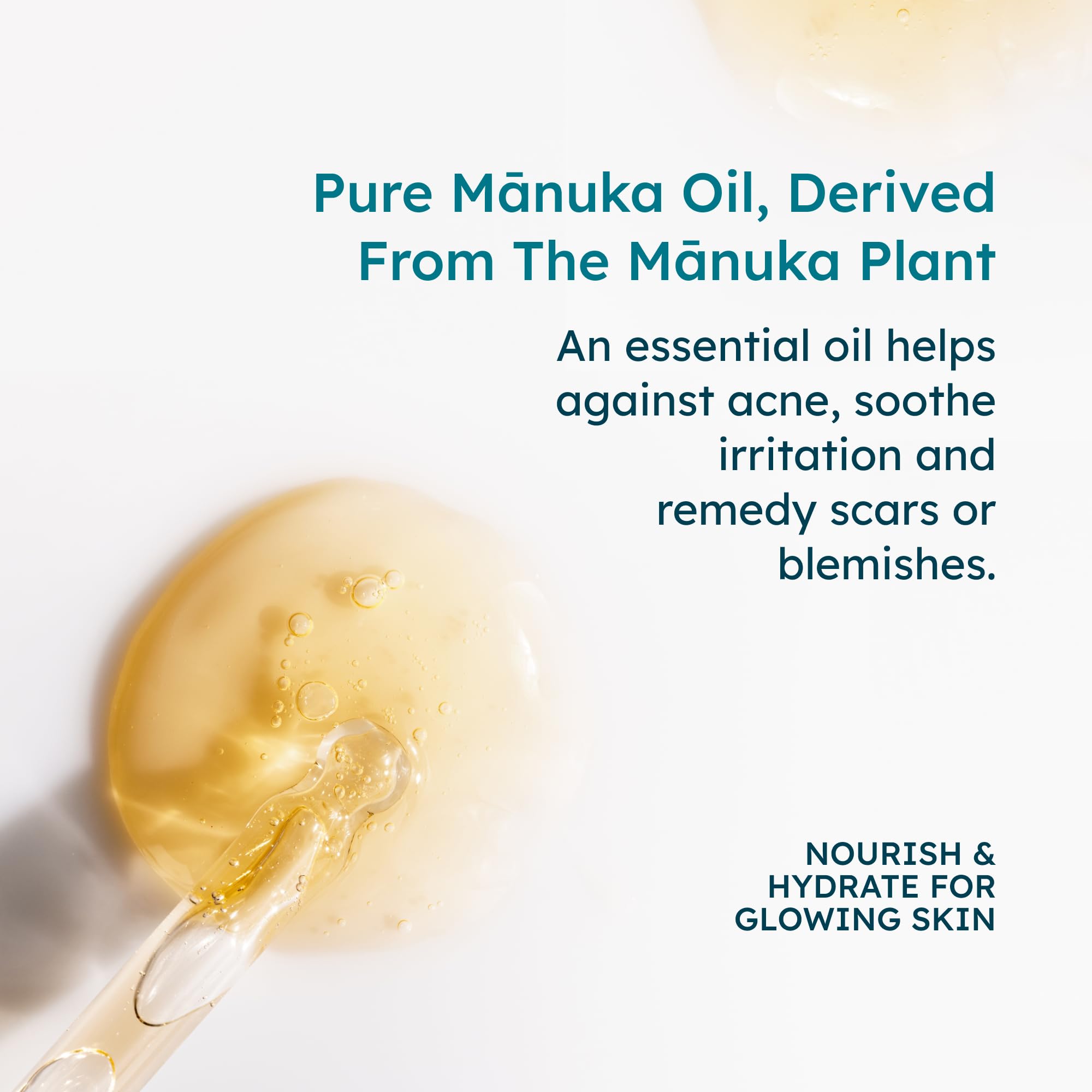 MELORA Manuka Face Oil skin glow after application.