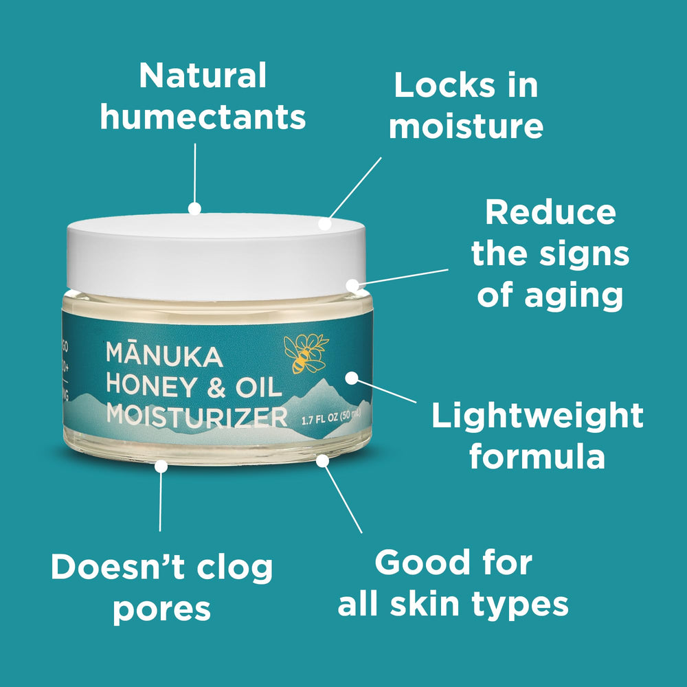 Texture of Melora Manuka Honey Cream being spread on the cheek.