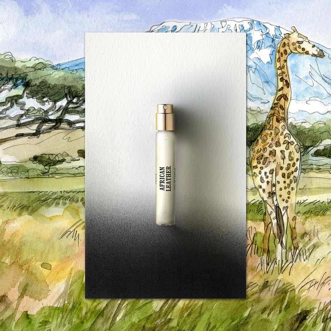 Memo Paris African Leather refill 10ml leather texture highlighting luxury feel