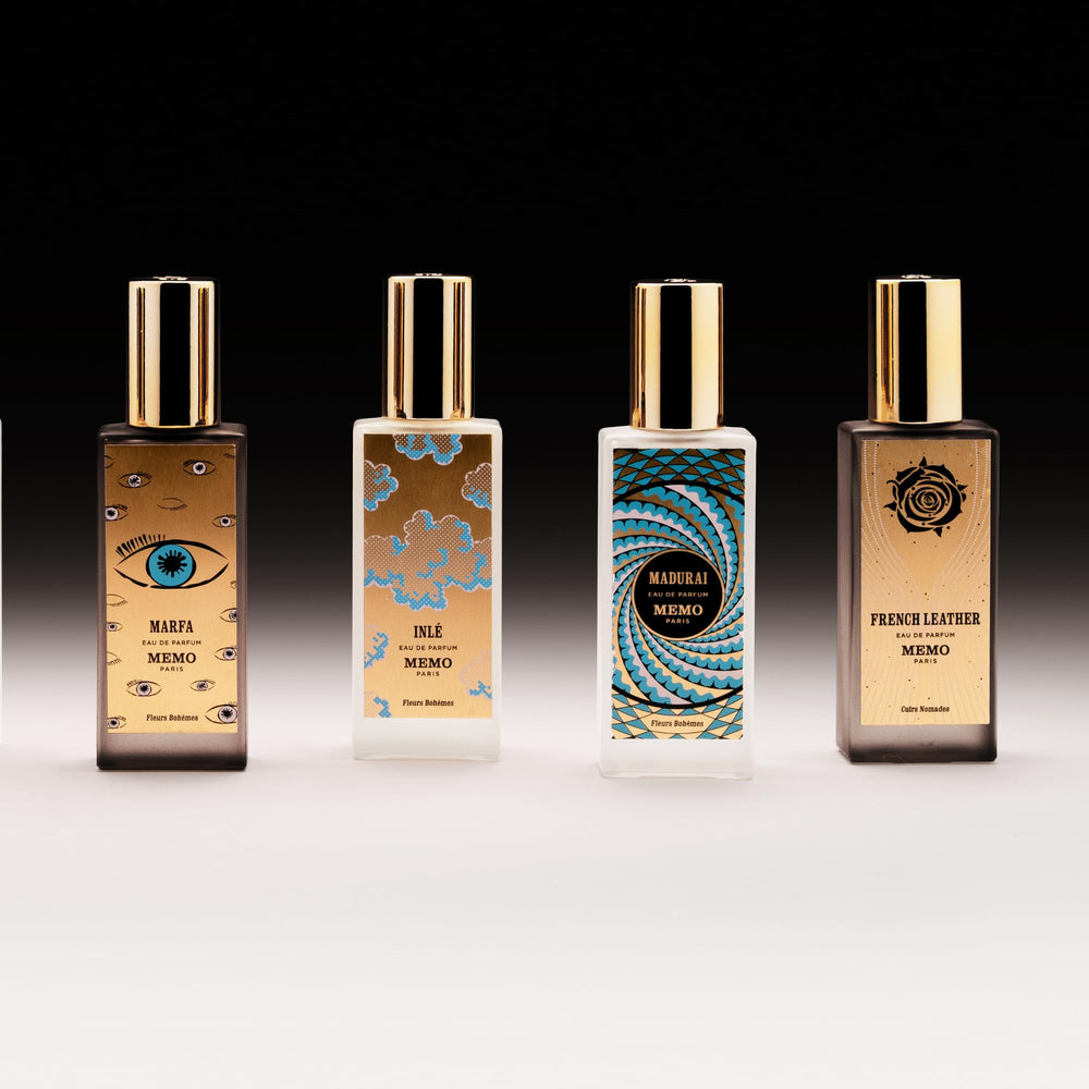 Memo Paris packaging shot with elegant box and bottle presentation for gifting.