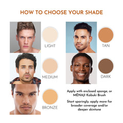 Five shade variants help blend toward a natural look.