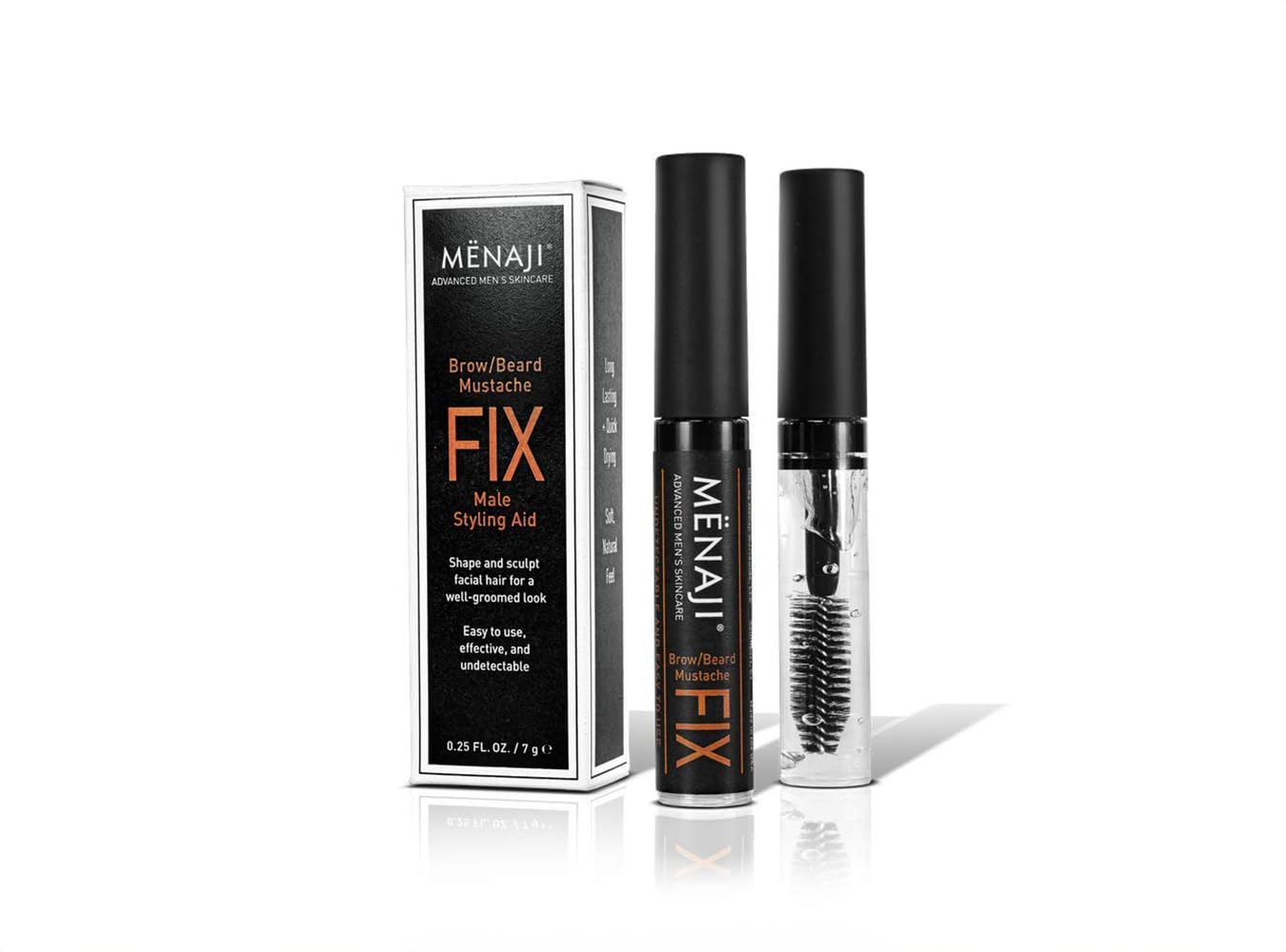 MËNAJI The FIX spoolie shapes facial hair for a polished look.