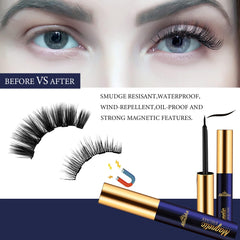 Menaka upgraded magnetic eyeliner with four tubes for secure wear all day