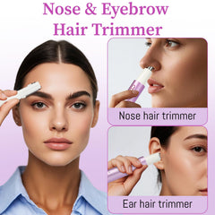 Mendaping 2-in-1 trimmer with dual-edge blades for precise facial shaping.