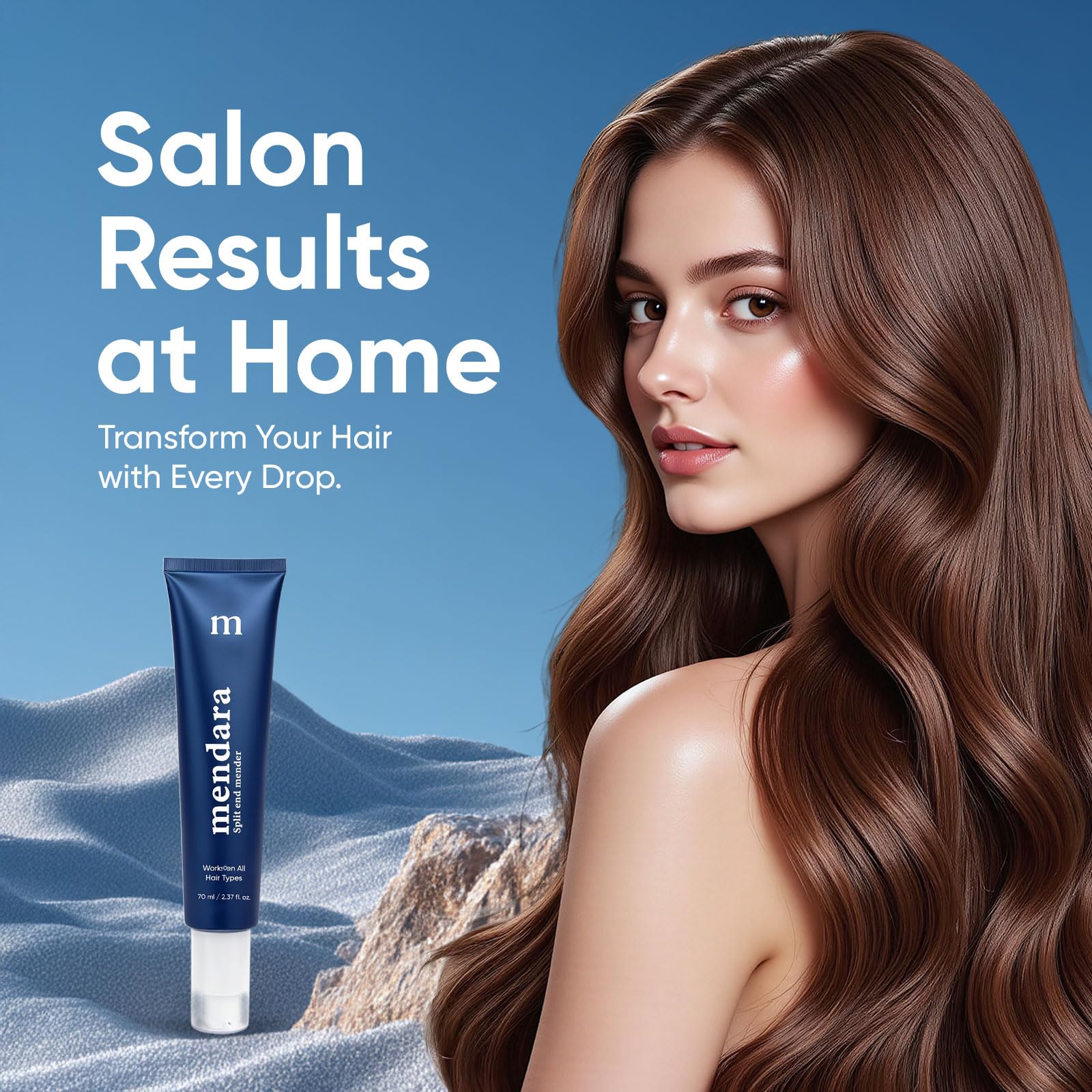 MENDARA Split End Mender heat and humidity defense in action.