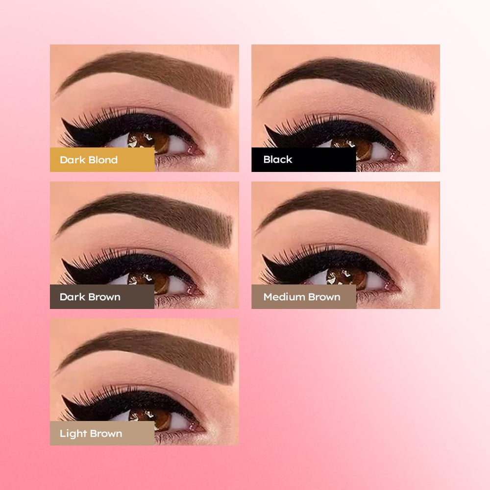 MENELA complete brow tint kit in use at home