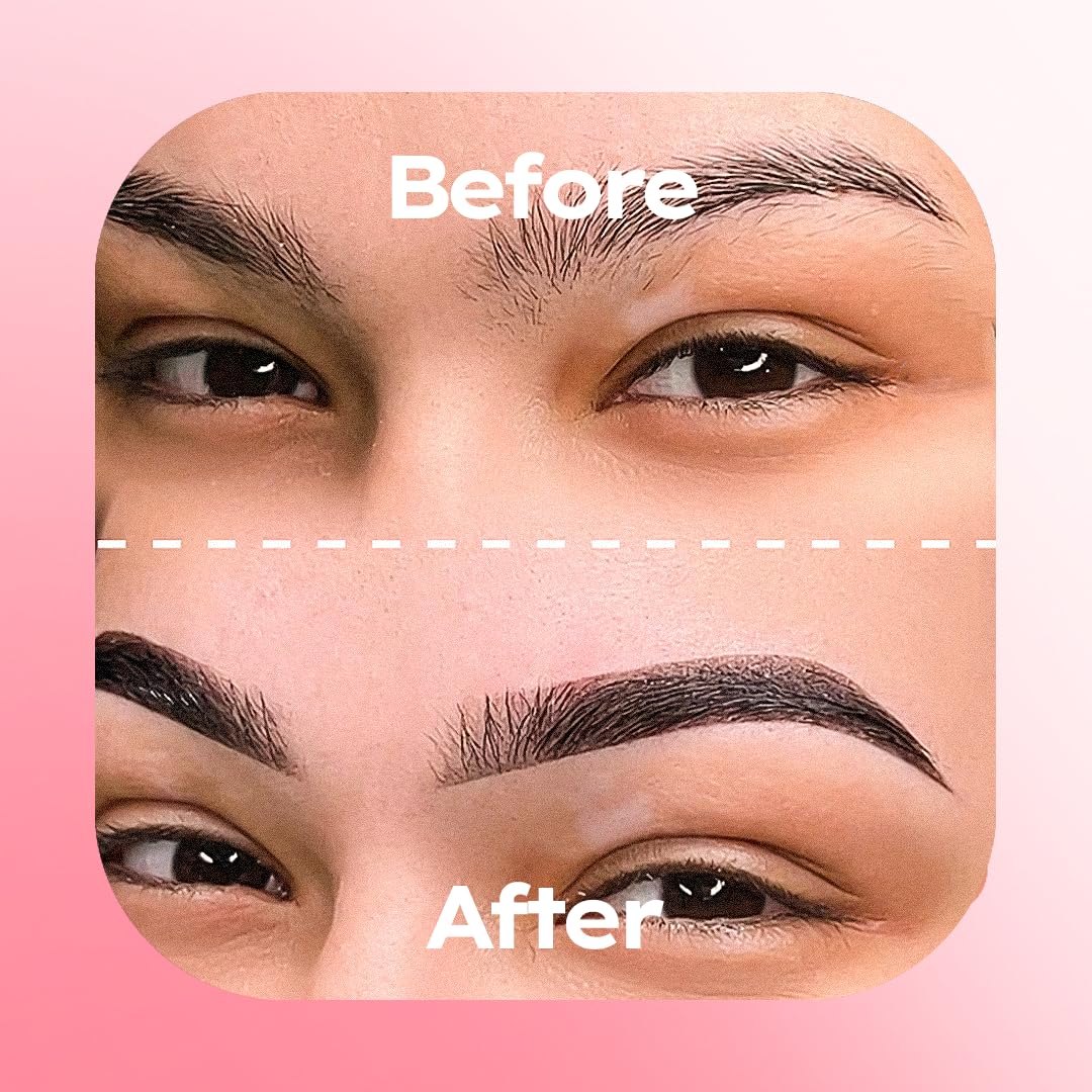Menela Eyebrow Color Gel mixing shades to create a custom brow tone