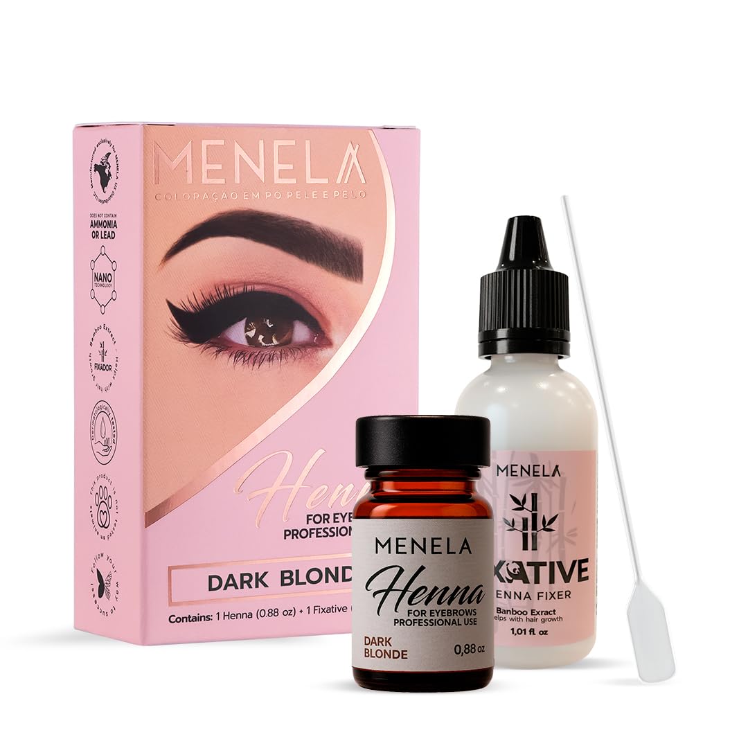 Menela Eyebrow Henna Tint Kit – henna powder for natural-looking color that lasts.