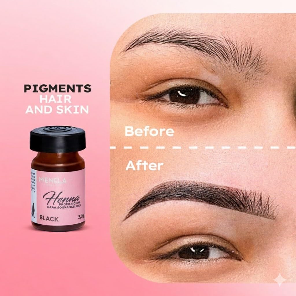 MENELA fixer bottle with bamboo extract nourishes brows during tinting