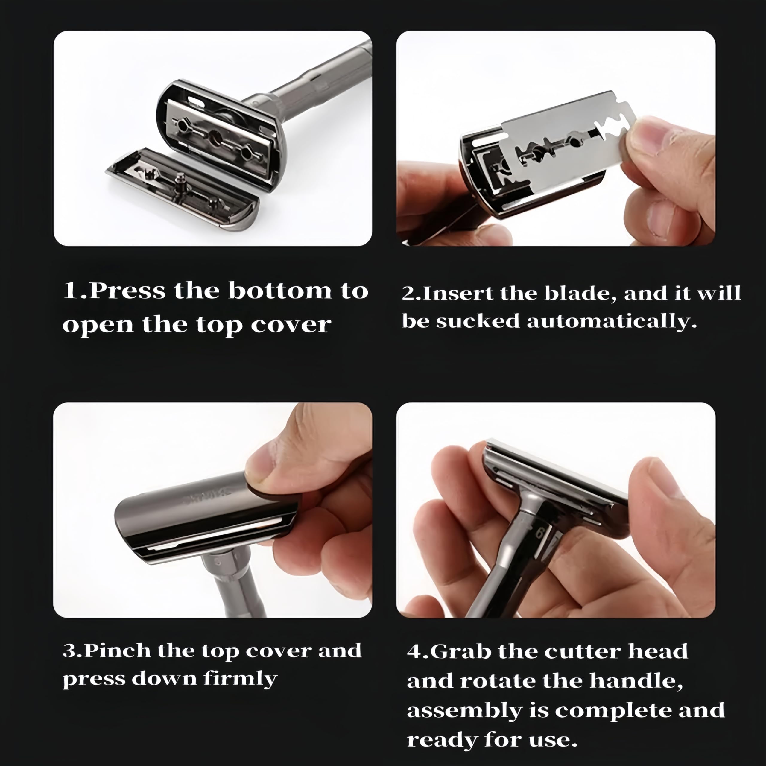 MenGate adjustable settings dial supports gentle to bold shaving.