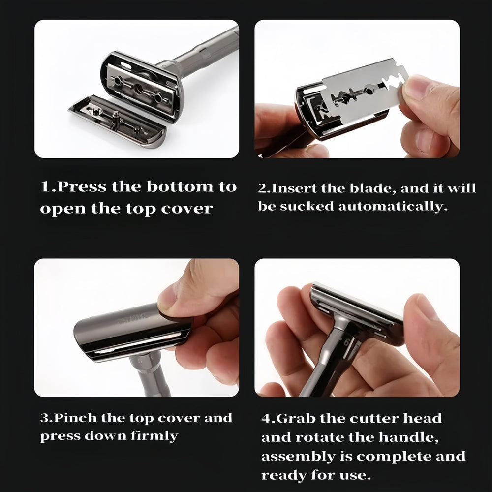 MenGate adjustable settings dial supports gentle to bold shaving.