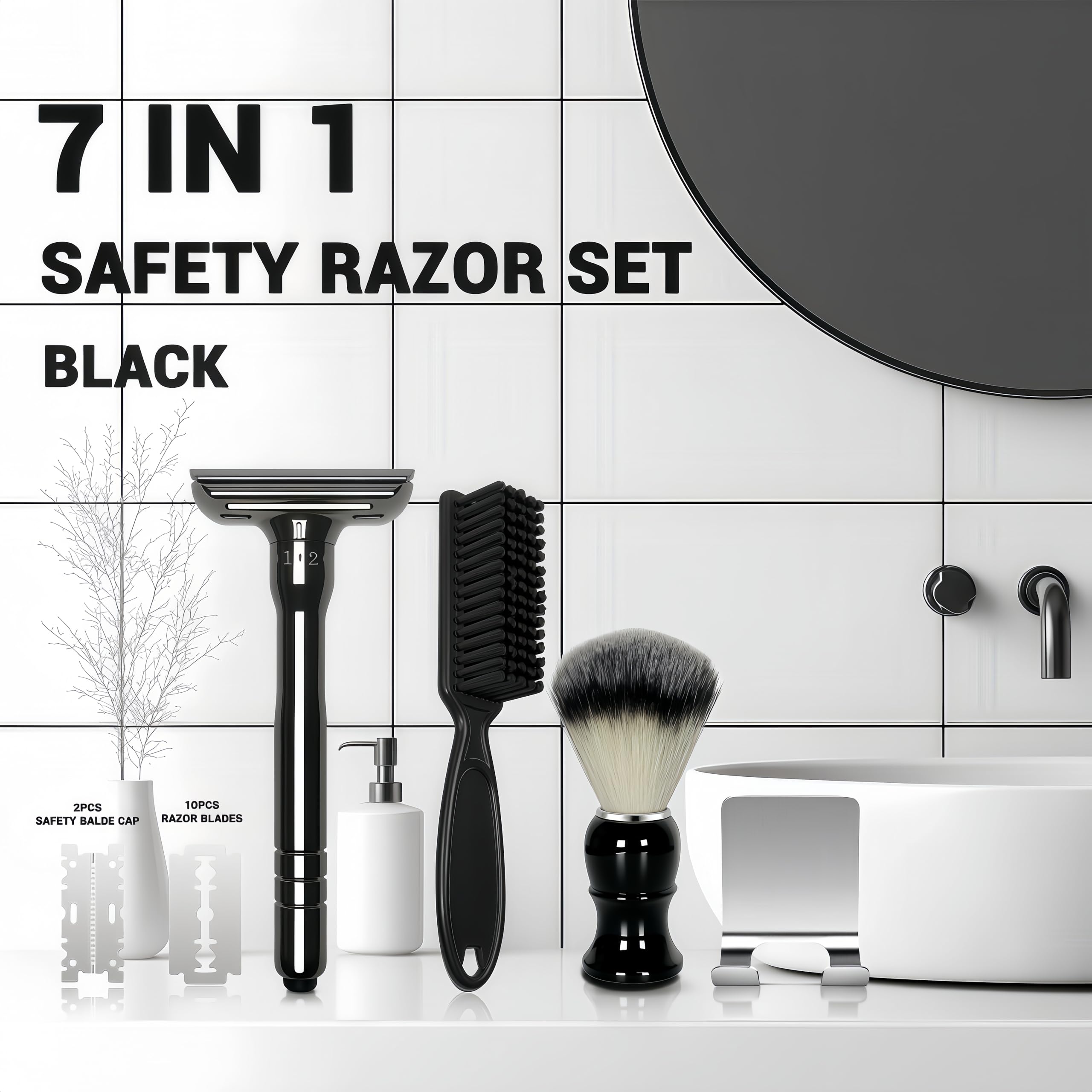 MenGate stainless steel blades 10-pack for a clean, close shave.