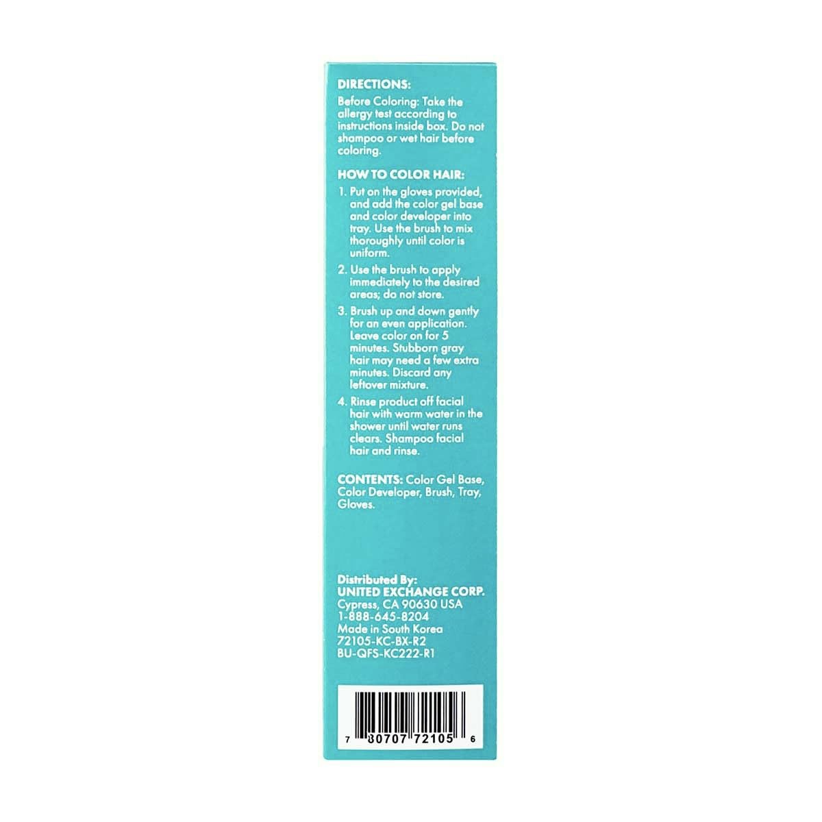 men's select dark brown brush-in facial hair dye after-dye portrait