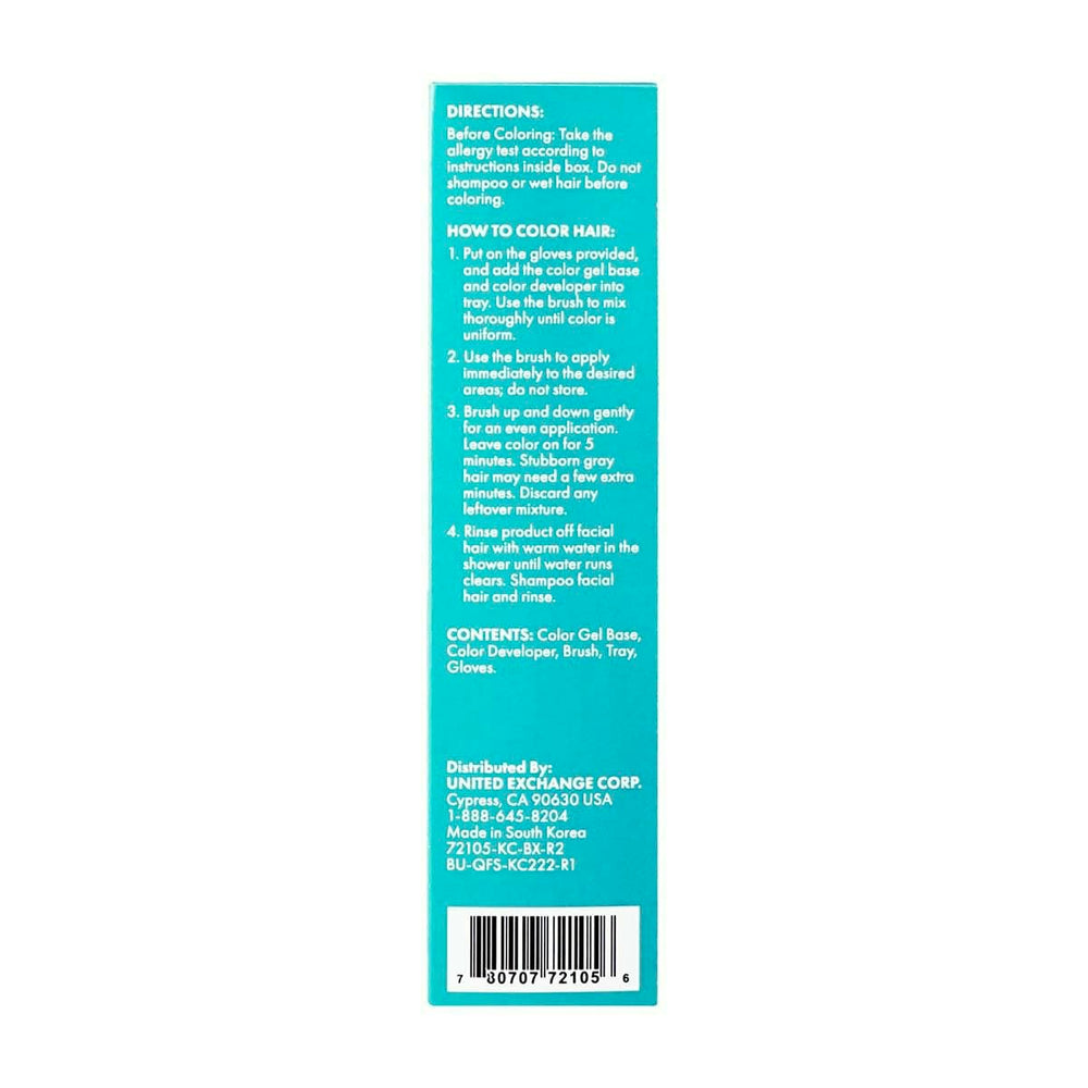 men's select dark brown brush-in facial hair dye after-dye portrait