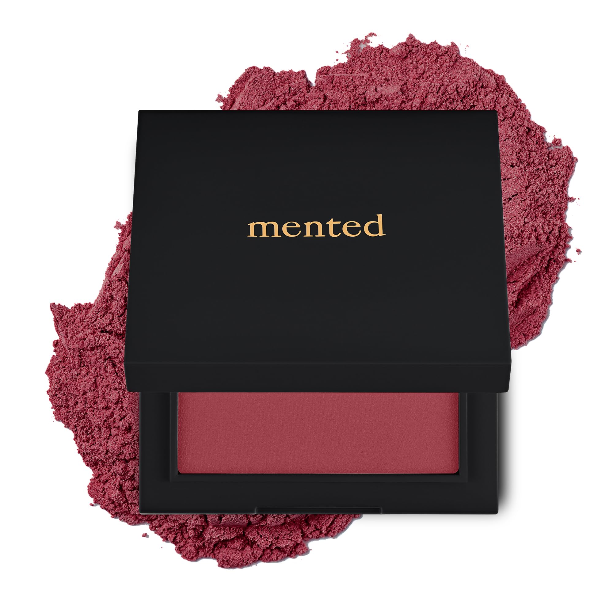 Mented Berried Away shimmer blush palette for radiant cheeks with buildable color.