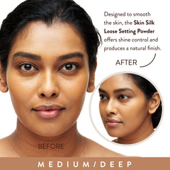 Mented Cosmetics medium-deep shade in action delivering oil control for a natural look