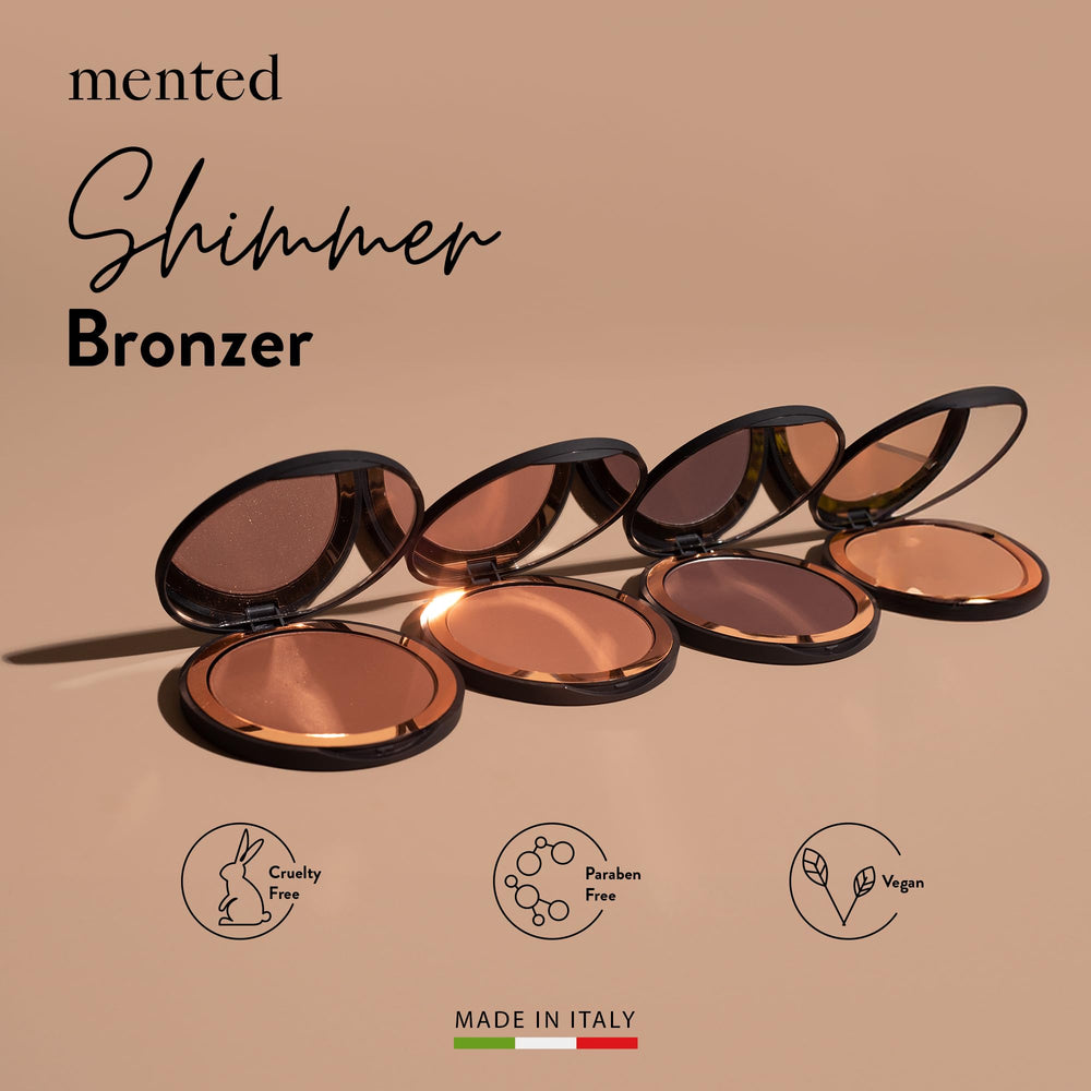 Mented Yacht Life bronzer shades close-up for warm-to-deep skin tones.