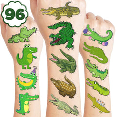 MeoIsDaBest alligator tattoo sheets for vibrant party decorations and quick setup.