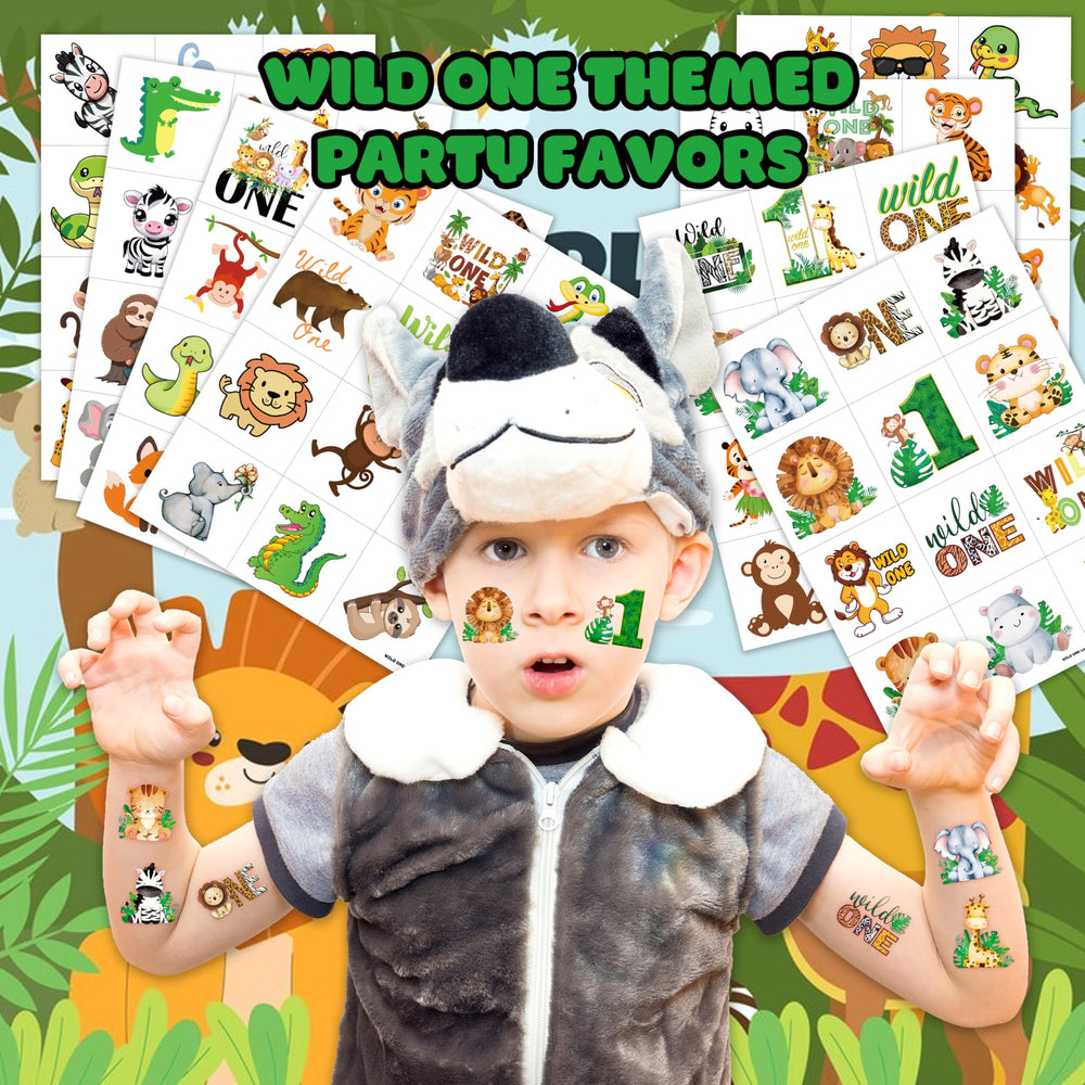 MeoIsDaBest safari animal stickers ideal for kids party favors and activities.