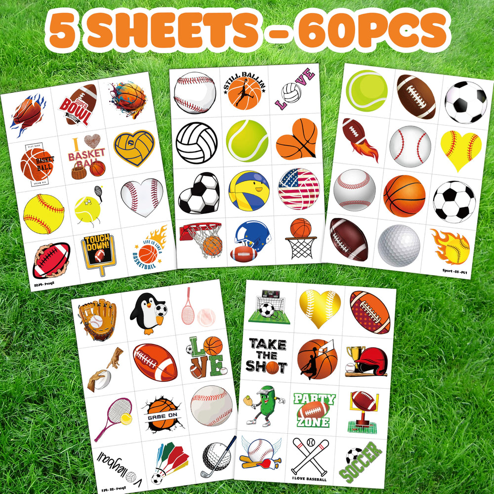 MeoIsDaBest baseball tattoo sheet enhances DIY decorations.