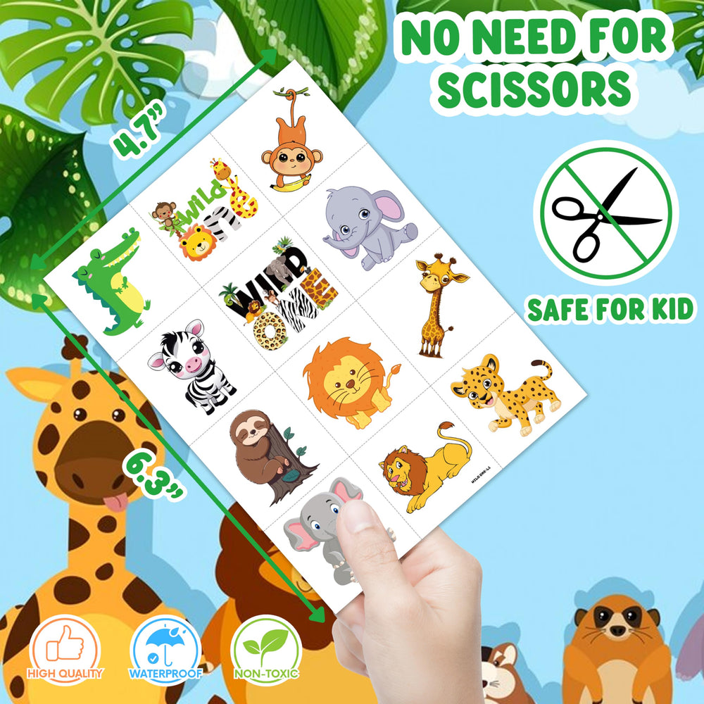 MeoIsDaBest colorful jungle designs enhance birthday party photos and decor.