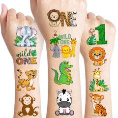 MeoIsDaBest Wild One tattoos sheets featuring eight designs for skin or decor.