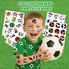 MeoIsDaBest 60-piece tattoo pack with soccer designs