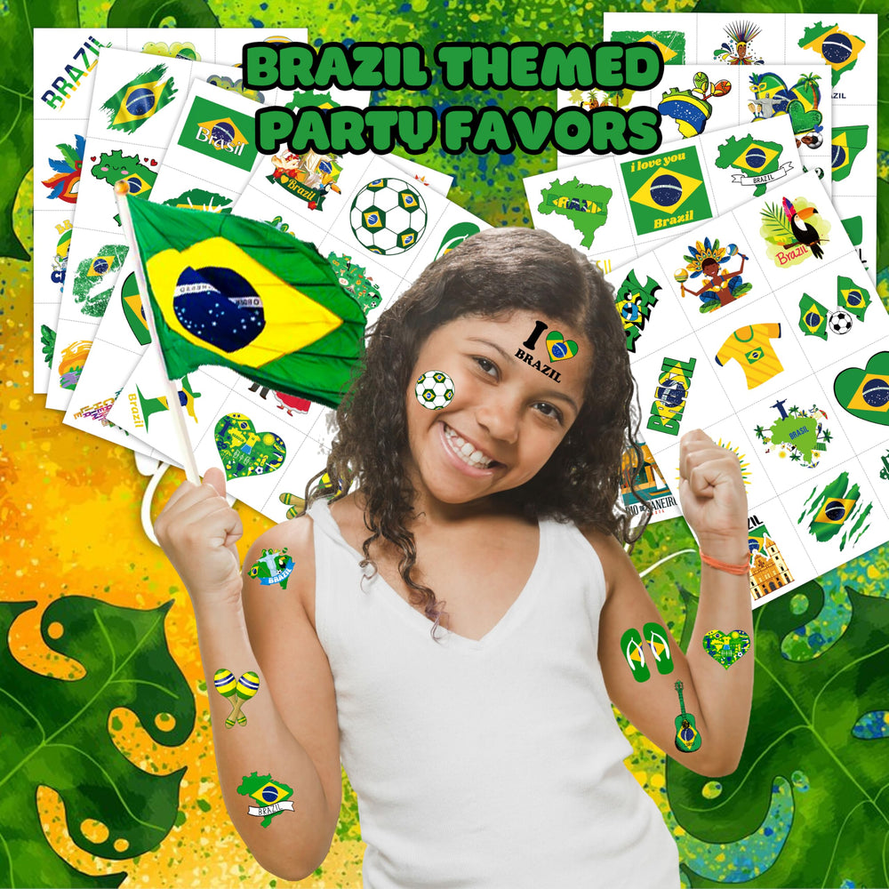 MeoIsDaBest Brazilian flag tattoos add patriotic flair to events.