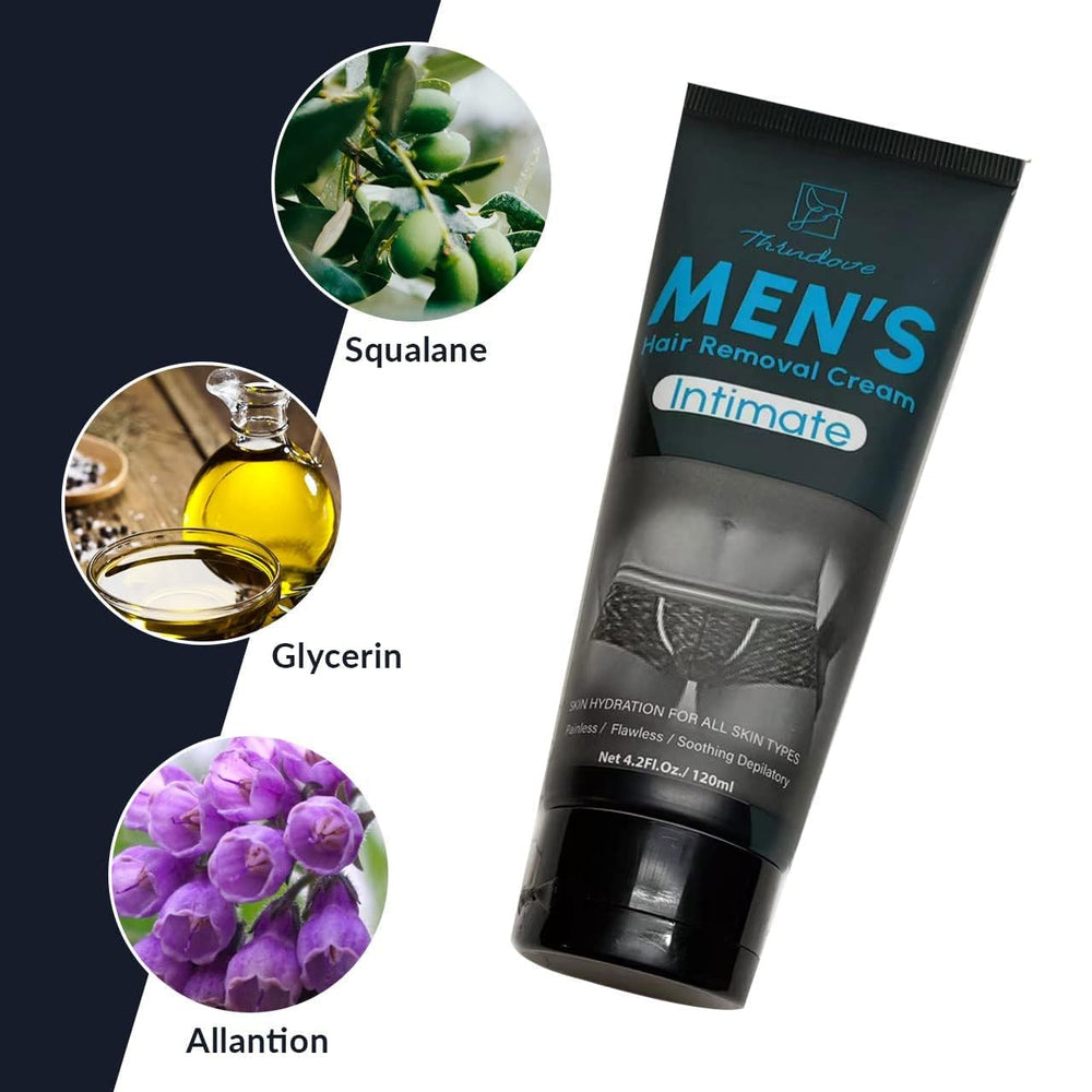 MEOLY Thrudove cream texture close-up for smooth hair removal prep