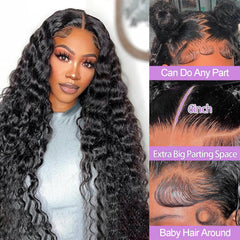 Mepurer 200 density deep wave hair for fuller, touchable volume.